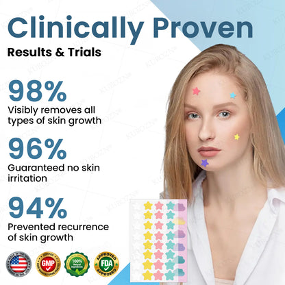 ✨ KUBOZN® MicroDarts Skin Tag Patch – Fun Shapes Edition for Gentle Care