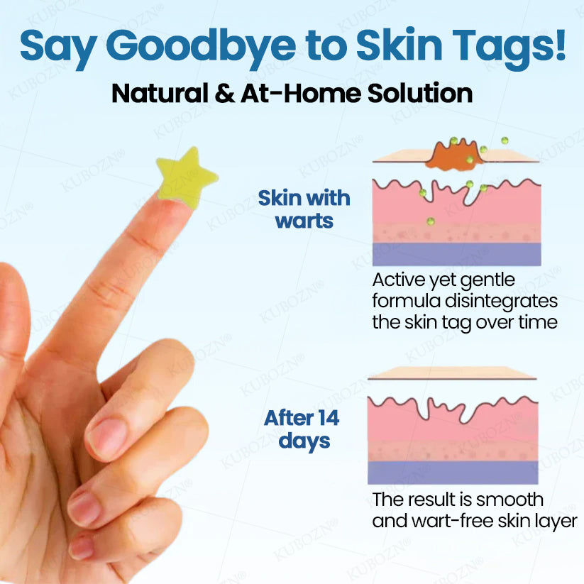 ✨ KUBOZN® MicroDarts Skin Tag Patch – Fun Shapes Edition for Gentle Care