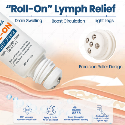 🌟KUBOZN® Roll-On Pump Cream for Lymphatic Drainage & Swelling Relief