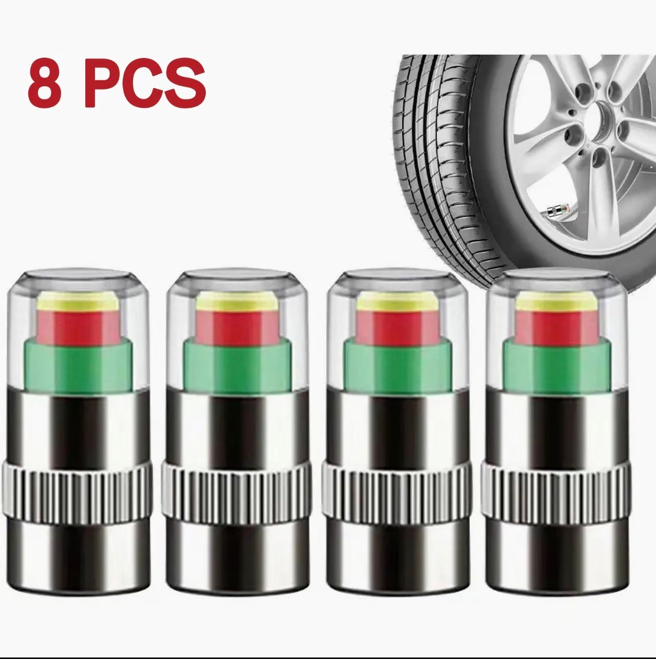 KUBOZN® AutoCheck TireGuard Caps